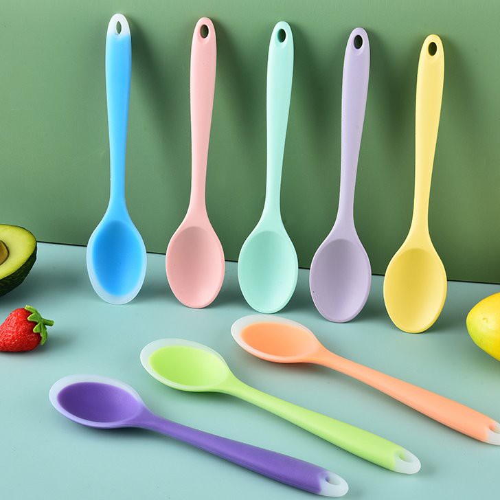 Llwy wedi'i drin â silicôn